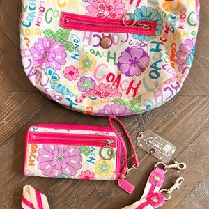 Coach purse and wallet combo